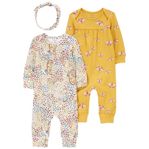 Carter´s Set 3 Piezas Osito Pijama Vincha