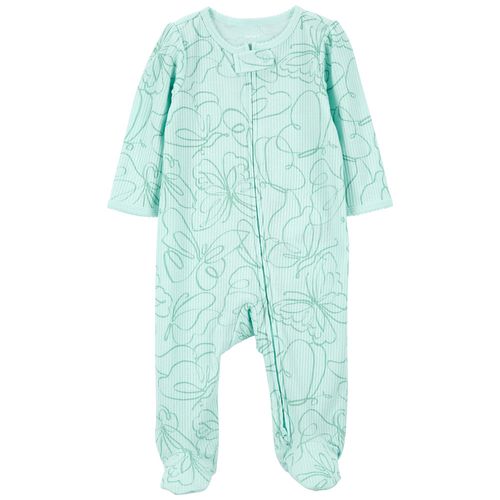 Carter´s Osito Pijama Algodon Cierre Mariposas