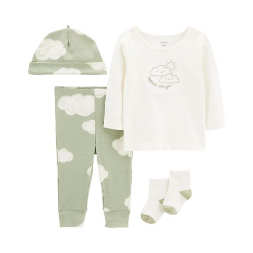 Carter´s Set 4 Piezas Remera Mangas Largas Pantalon Gorro Medias