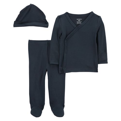 Carter´s Set 3 Piezas Batita Mangas Largas Pantalon Gorro