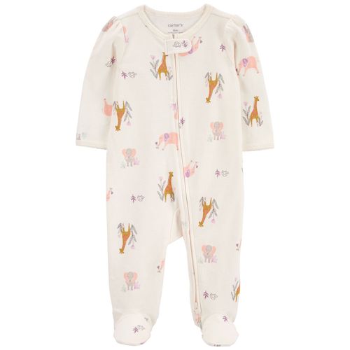 Carter´s Osito Pijama Algodon Cierre Animalitos