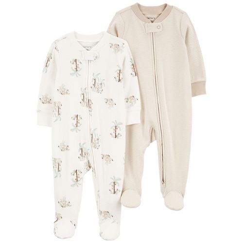 Carter´s Pack 2 Osito Pijama Algodon Cierre