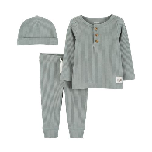 Carter´s Set 3 Piezas Remera Mangas Largas Pantalon Gorro