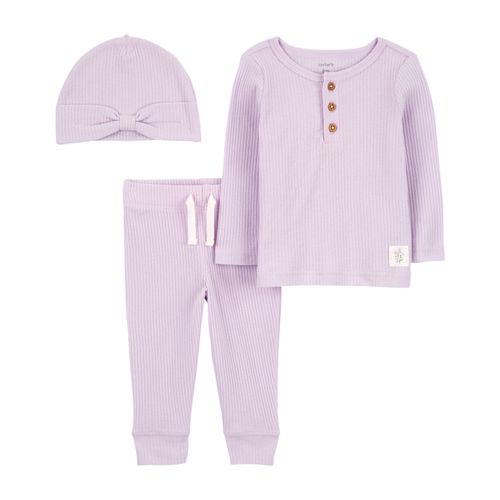 Carter´s Set 3 Piezas Remera Mangas Largas Pantalon Gorro