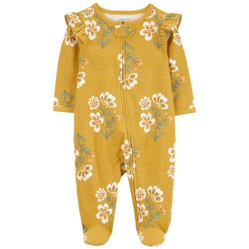Carter´s Osito Pijama Algodon Cierre Floral