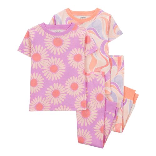 Carter´s Set 4 Piezas Pijama Remera Mangas Cortas Pantalon