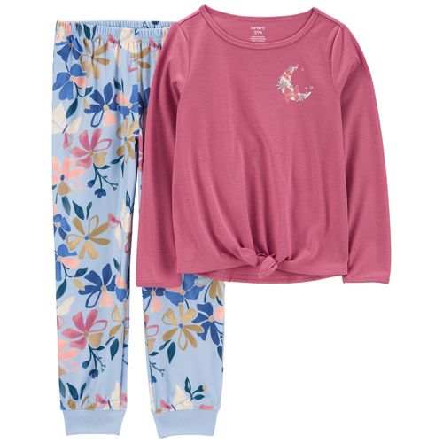 Carter´s Set 2 Piezas Pijama Remeras Mangas Largas Pantalon Micropolar