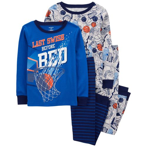 Carter´s Set 4 Piezas Pijama Remeras Mangas Largas Pantalon