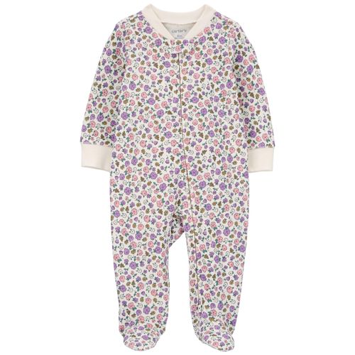 Carter´s Osito Pijama Algodon Cierre Floral