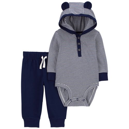 Carter´s Set 2 Piezas Body Mangas Largas Capucha Pantalon