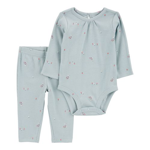 Carter´s Set 2 Piezas Body Mangas Largas Pantalon