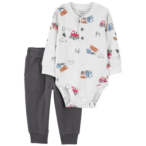 Carter´s Set 2 Piezas Body Mangas Largas Pantalon
