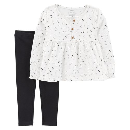 Carter´s Set 2 Piezas Remera Mangas Largas Calza Floral