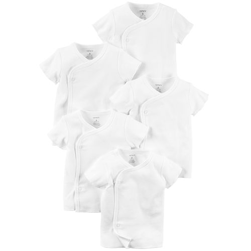 Carter´s Pack 5 Batitas Mangas Cortas Blancas