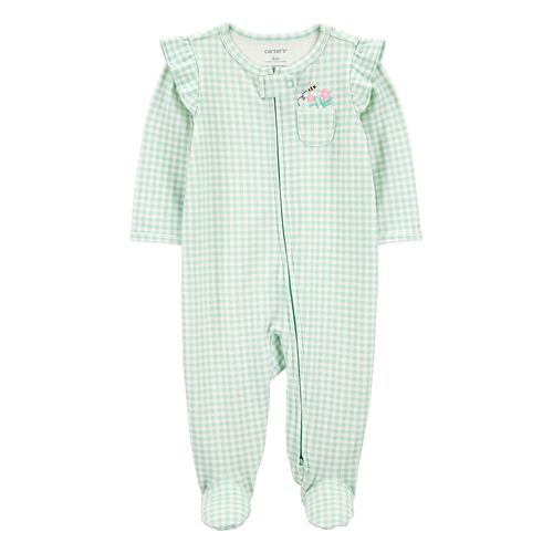 Carter´s Osito Pijama Algodon Cierre Cuadrille