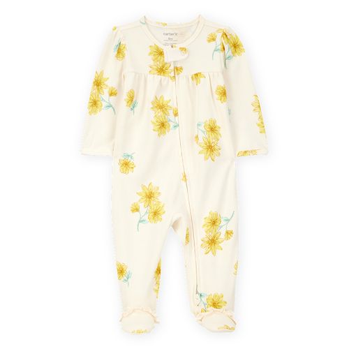 Carter´s Osito Pijama Algodon Cierre Floral