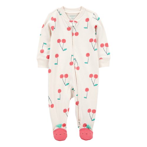 Carter´s Osito Pijama Algodon Cierre Cerezas