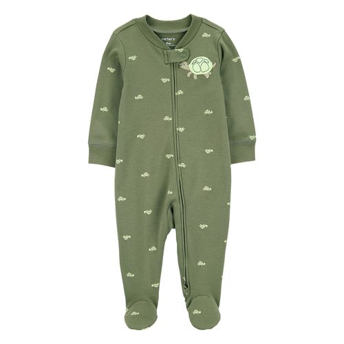 Carter´s Osito Pijama Algodon Cierre Tortuga