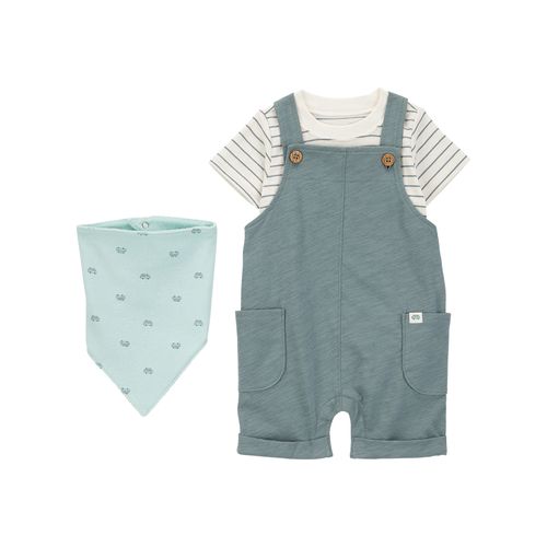 Carter´s Set 3 Piezas Remera Mangas Cortas Enterito Babero
