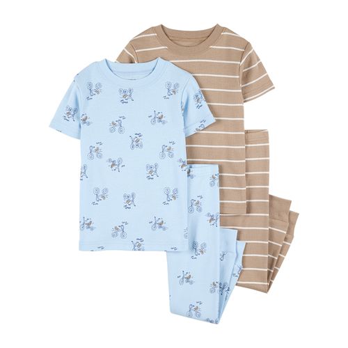 Carter´s Set 4 Piezas Pijama Algodon Mangas Cortas