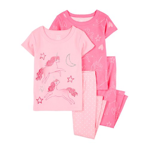 Carter´s Set 4 Piezas Pijama Algodon Mangas Cortas