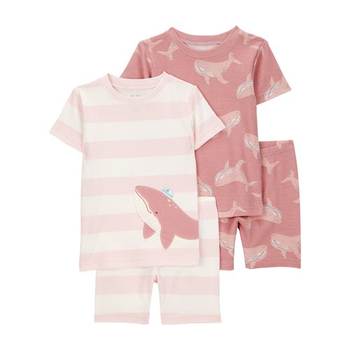 Carter´s Set 4 Piezas Pijama Algodon Mangas Cortas