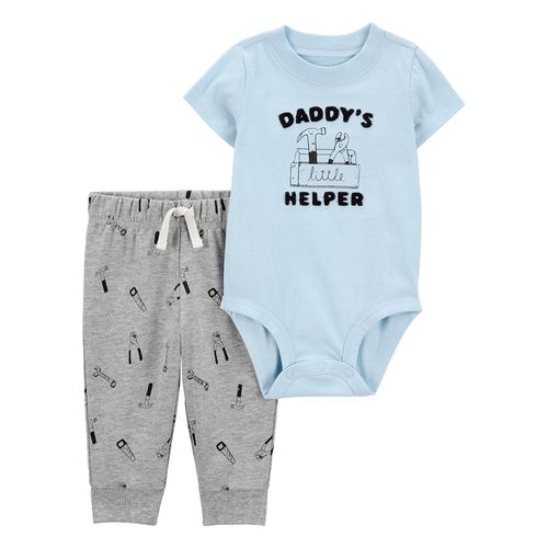 Carter´s Set 2 Piezas Body Mangas Cortas Pantalon Daddy'S Helper
