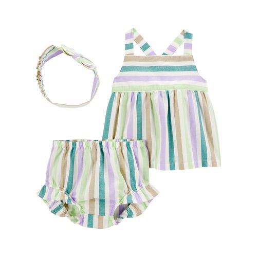 Carter´s Set 3 Piezas Remera Musculosa Short Vincha