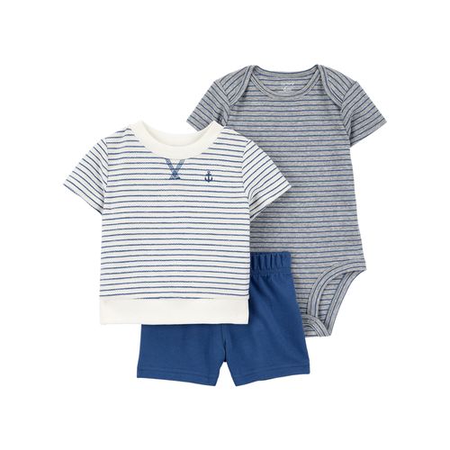 Carter´s Set 3 Piezas Body Mangas Cortas Remera Mangas Cortas Short