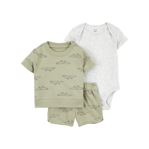 Carter´s Set 3 Piezas Body Mangas Cortas Remera Mangas Cortas Short