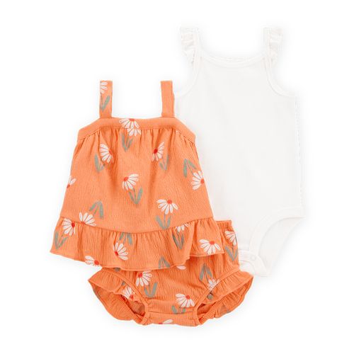 Carter´s Set 3 Piezas Body Musculosa Remera Musculosa Cubre Pañal