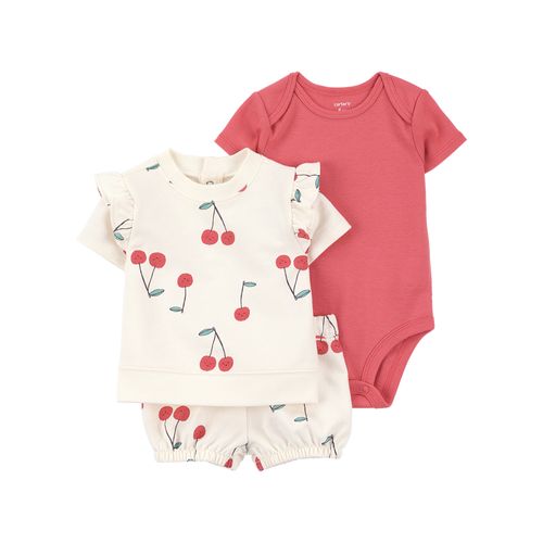Carter´s Set 3 Piezas Body Mangas Cortas Remera Mangas Cortas Short