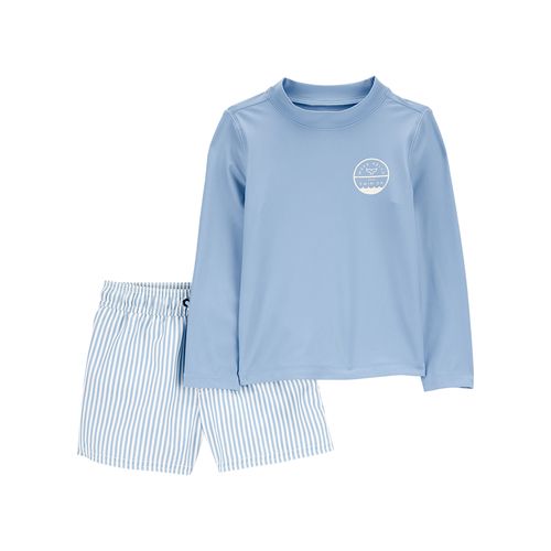 Carter´s Set 2 Piezas Traje Baño Remera Mangas Largas Short