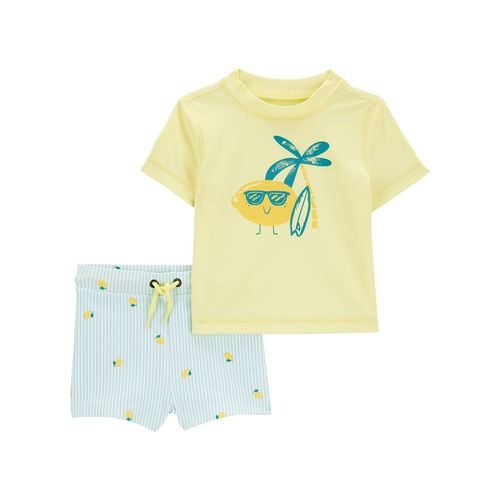 Carter´s Set 2 Piezas Traje Baño Remera Mangas Largas Short