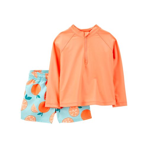 Carter´s Set 2 Piezas Traje Baño Remera Mangas Largas Short