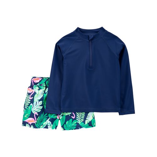 Carter´s Set 2 Piezas Traje Baño Remera Mangas Largas Short