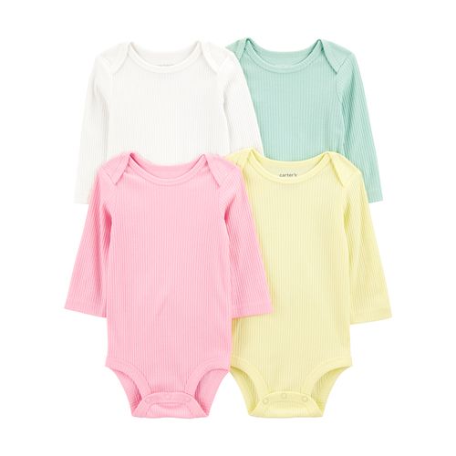 Carter´s Pack 4 Bodies Mangas Largas