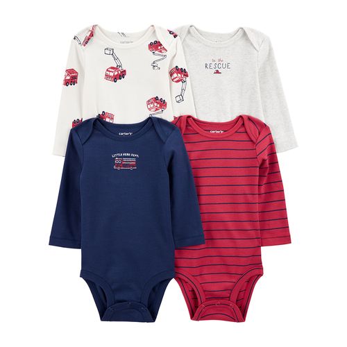 Carter´s Pack 4 Bodies Mangas Largas