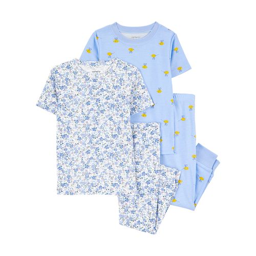 Carter´s Set 4 Piezas Pijama Algodon Mangas Cortas Pantalon