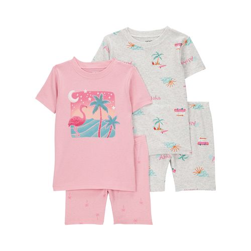 Carter´s Set 4 Piezas Pijama Algodon Mangas Cortas