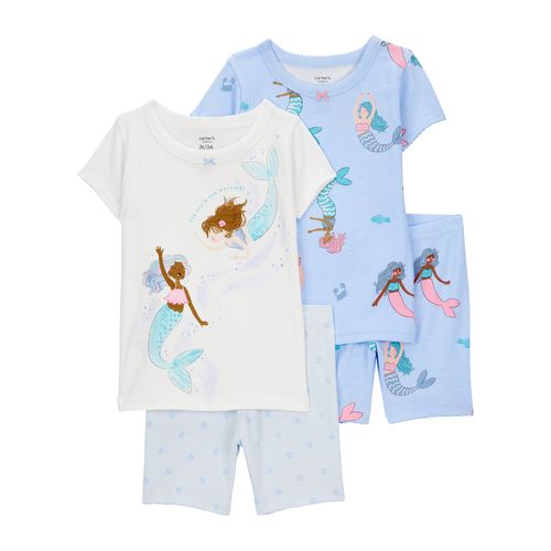 Carter´s Set 4 Piezas Pijama Algodon Mangas Cortas