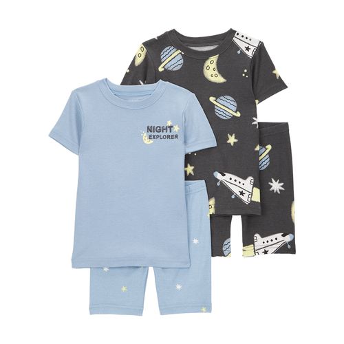 Carter´s Set 4 Piezas Pijama Algodon Mangas Cortas