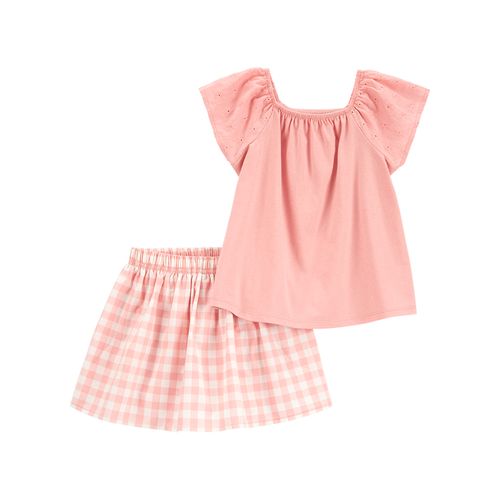 Carter´s Set 2 Piezas Remera Mangas Cortas Pollera Short