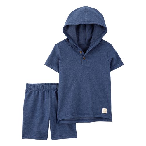 Carter´s Set 2 Piezas Remera Capucha Mangas Cortas Short