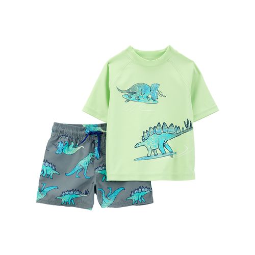 Carter´s Set 2 Piezas Traje Baño Remera Mangas Cortas Short