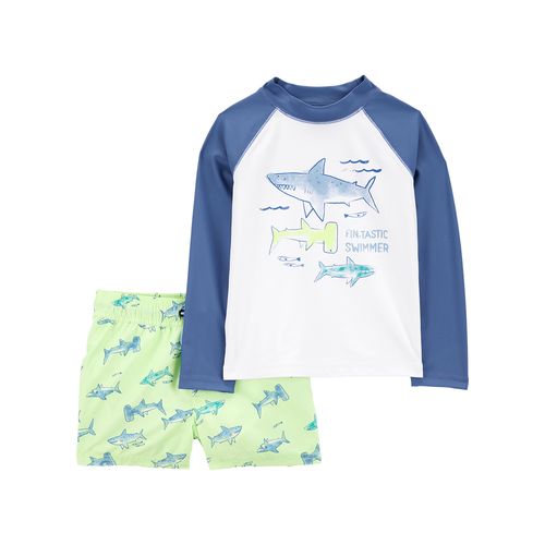 Carter´s Set 2 Piezas Traje Baño Remera Mangas Largas Short