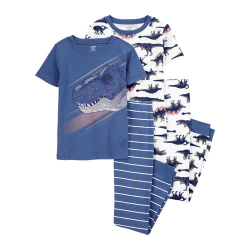 Carter´s Set 4 Piezas Pijama Algodon Mangas Cortas Pantalon