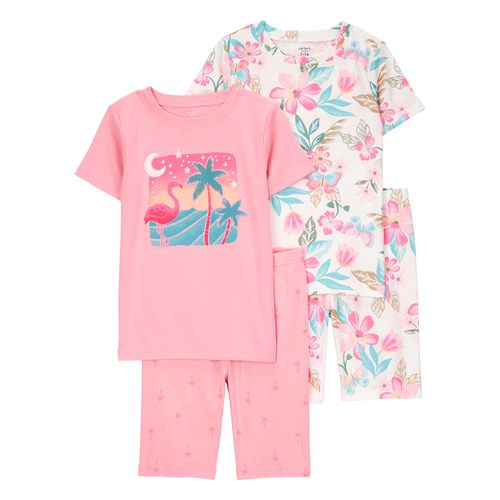 Carter´s Set 4 Piezas Pijama Algodon Mangas Cortas