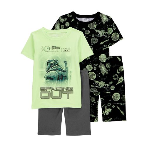 Carter´s Set 4 Piezas Pijama Algodon Mangas Cortas