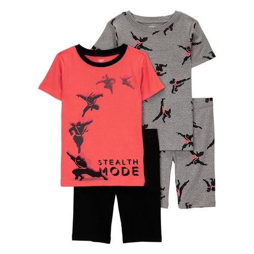 Carter´s Set 4 Piezas Pijama Algodon Mangas Cortas